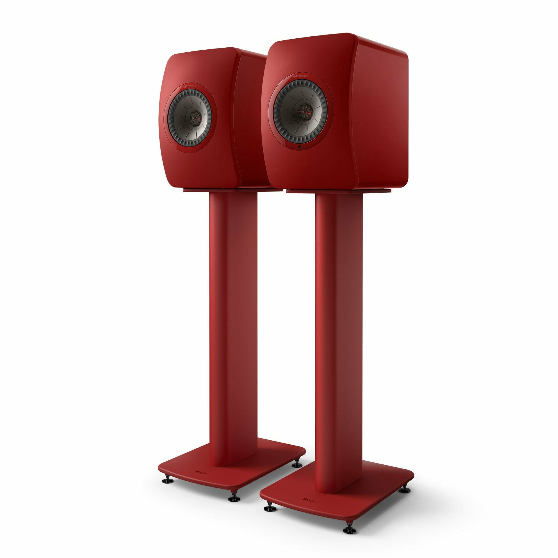 Kef LS50 Wireless II Active Speakers + S2 Floor Stands Bundle