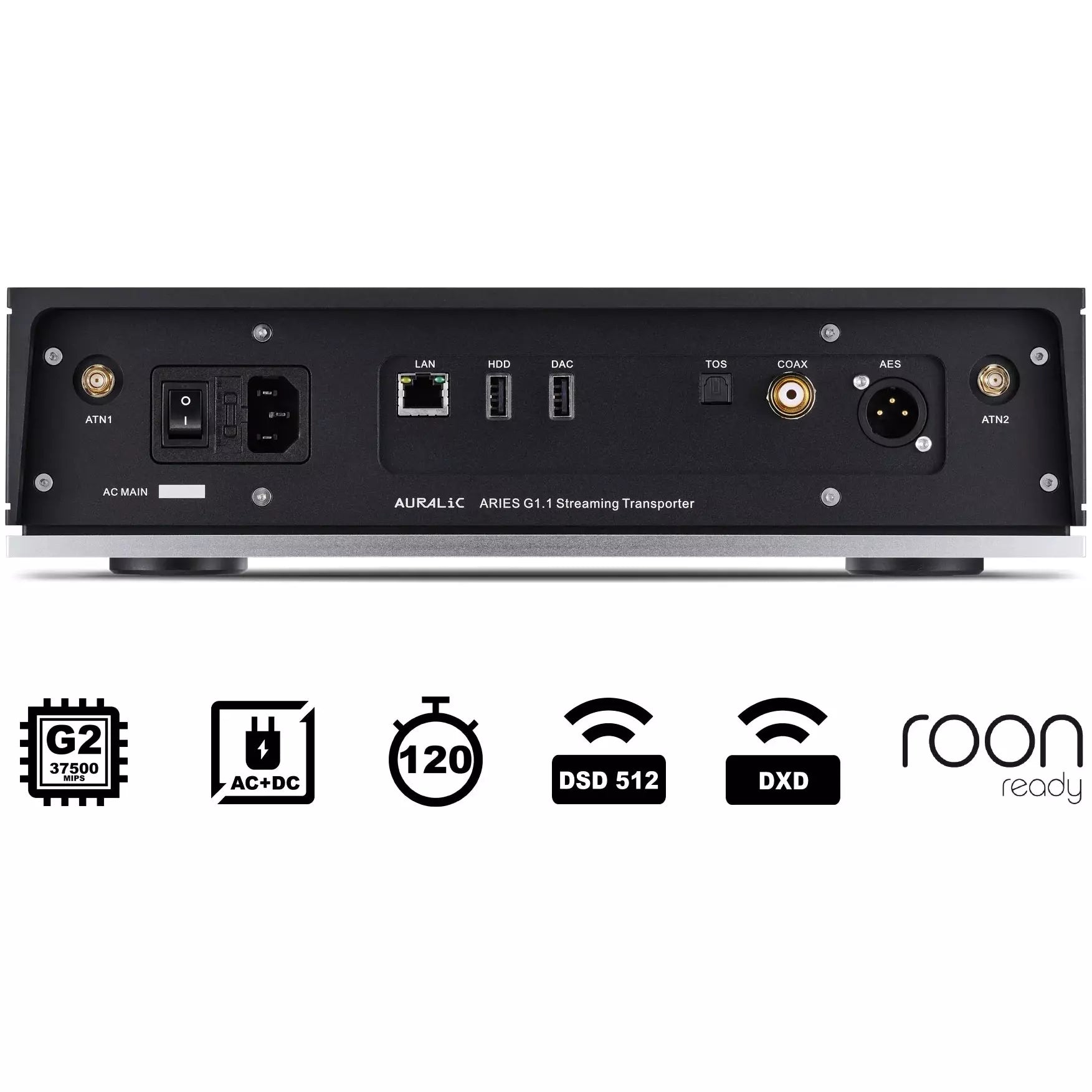 Auralic ARIES G1.1 Wireless Streaming Transport Rear