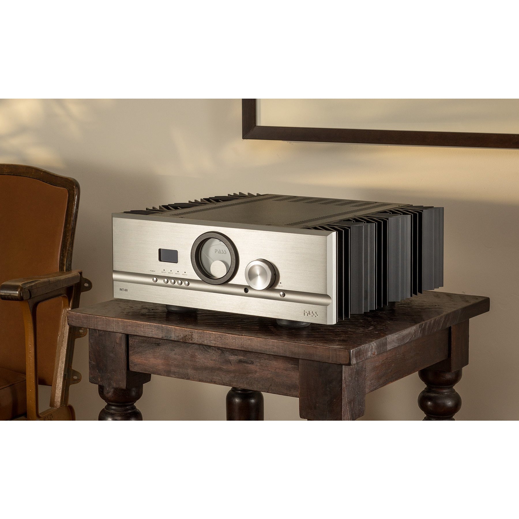 Silver Pass Labs INT-60 Integrated Amplifier on Table
