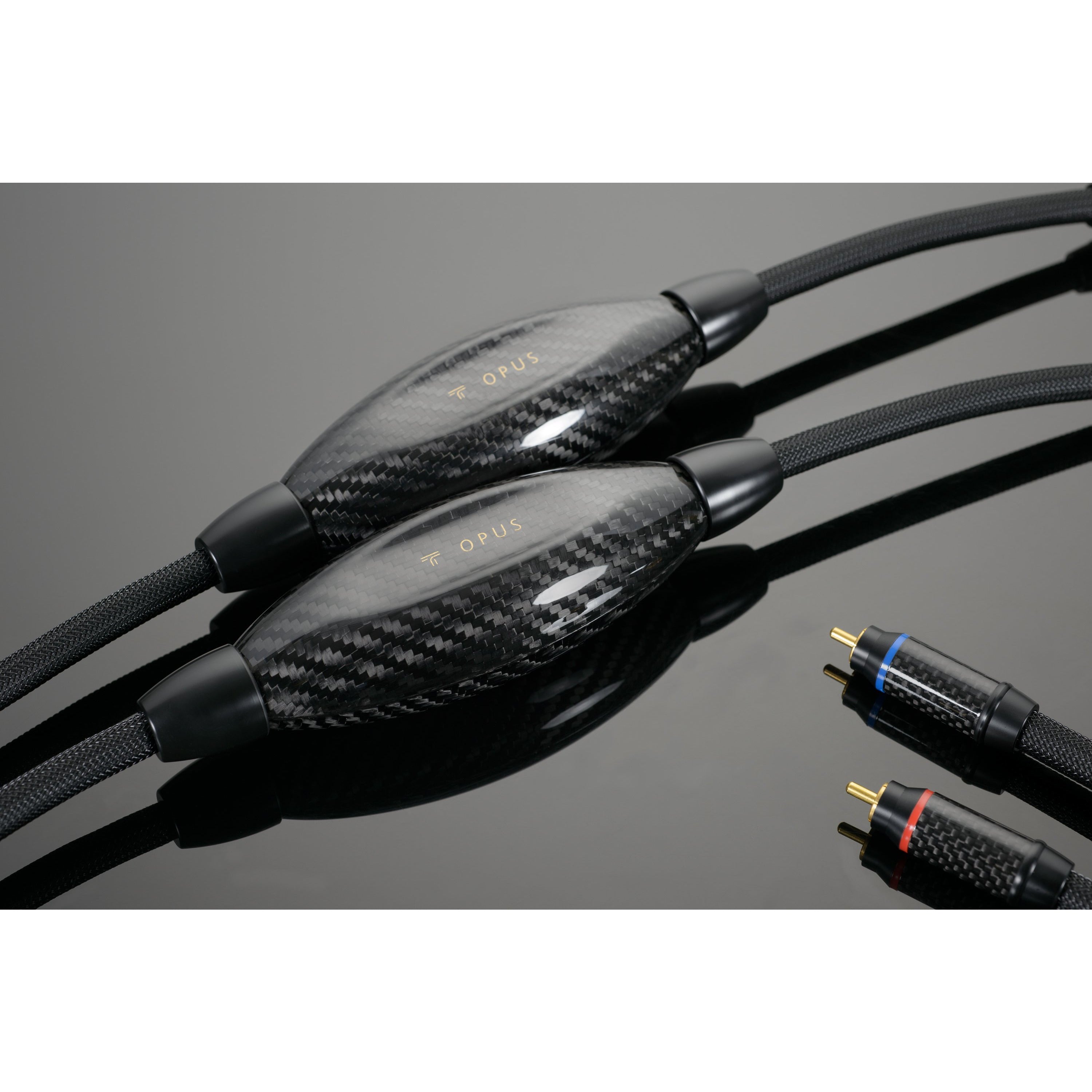 Transparent Opus Gen 6 RCA Interconnect Logo