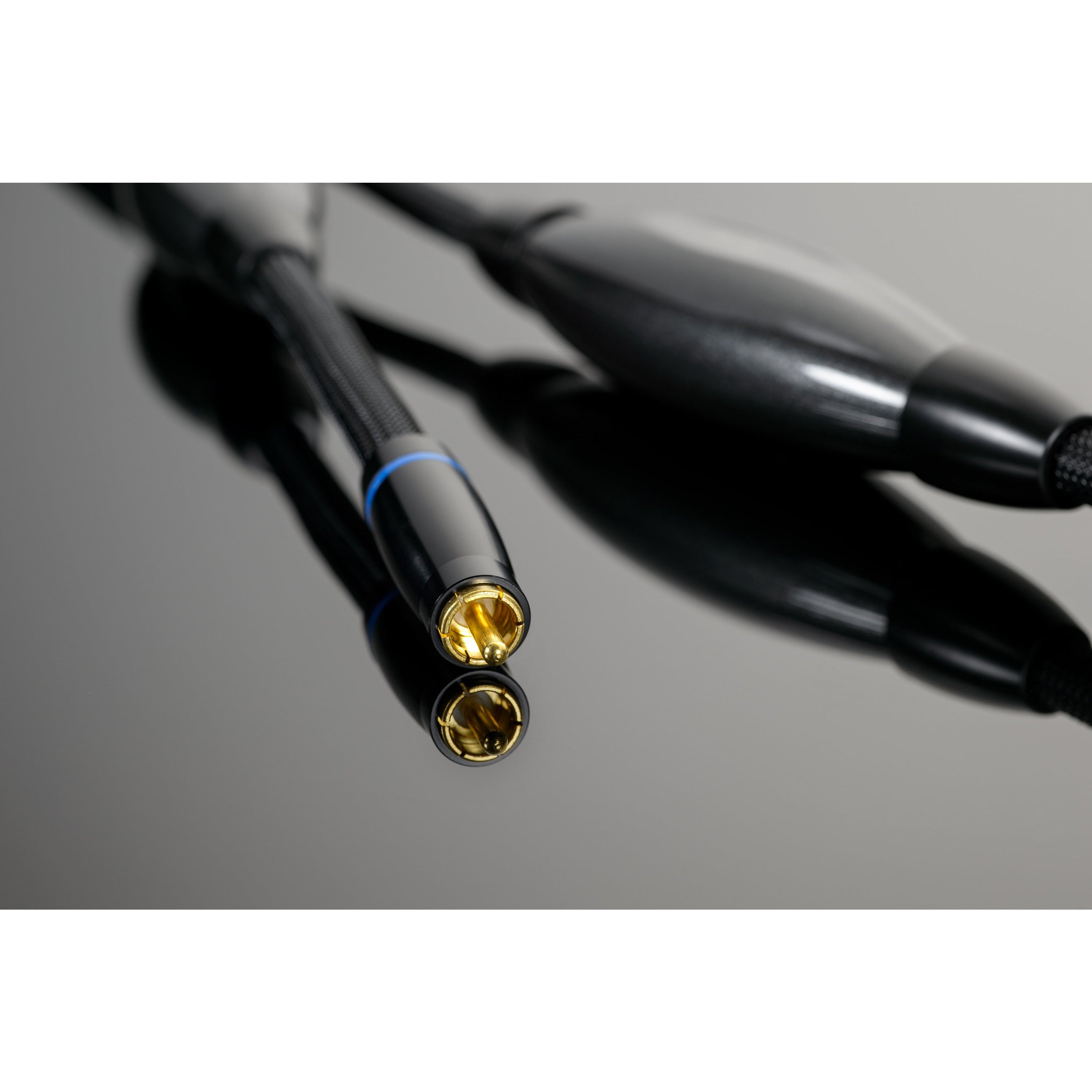 Transparent XL Gen 6 RCA Interconnect Closeup RCA
